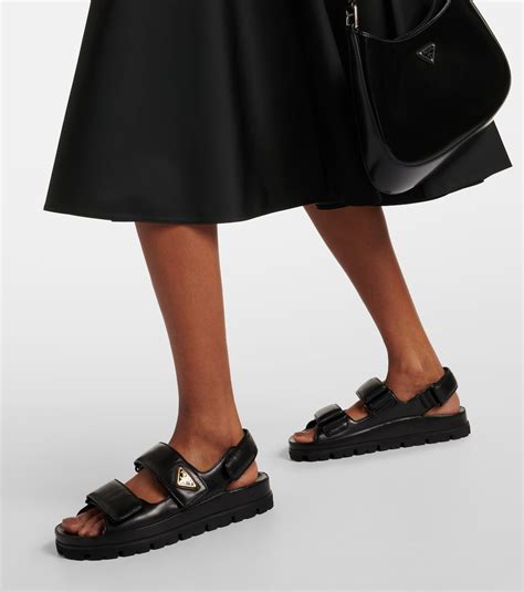 rebelle prada schuhe|PRADA Women's Sandalen aus Leder in Schwarz Size: US 11.